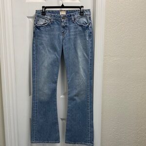 BKE Element 19 Low-Rise Light Blue Flare Jeans